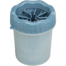 PAW CLEANER - kalíštek na čistenie labiek, silikón/plast, modrá