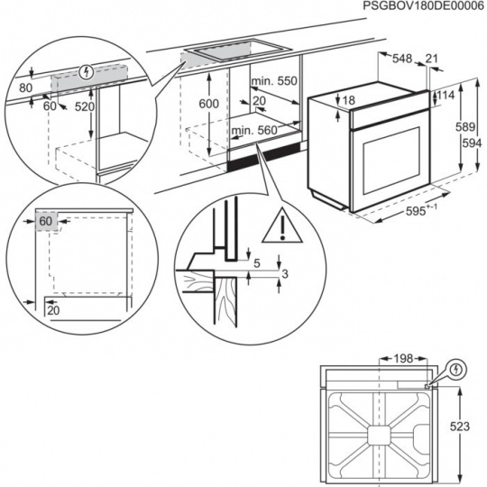 Electrolux EOE7C31Z 72 l A+ Černá