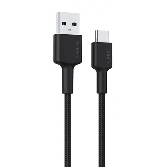 AUKEY CB-CD30 USB kabel 0,9 m USB A USB C Černá