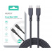 AUKEY CB-KCC102 USB-C Type-C Power Delivery PD 100W 5A 1.8m Kevlar Černá