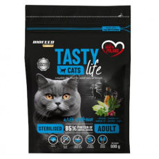 BIOFEED Tasty Cats Life Sterilized Salmon - suché krmivo pro kočky - 600g