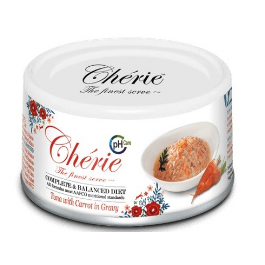 CHERIE Tuna with carrots - mokré krmivo pro kočky - 80g