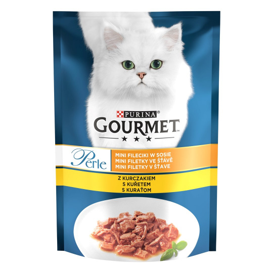 PURINA Gourmet Perle with Chicken - mokré krmivo pro kočky - 85g