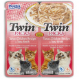 INABA CAT Twin tuňák s kuřecím v bujónu – pochoutka pro kočky – 2x40g