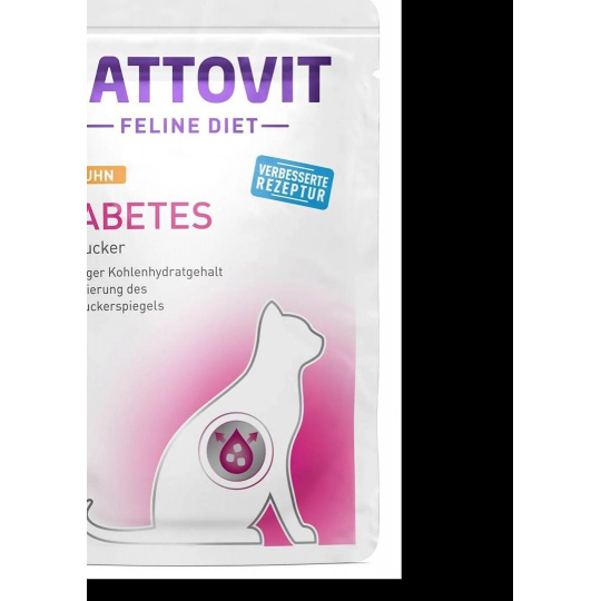 KATTOVIT Feline Diet Diabetes Chicken - vlhké krmivo pro kočky - 85g