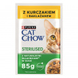 PURINA Cat Chow Sterilised Chicken and Aubergine - vlhké krmivo pro kočky - 4 x 85g