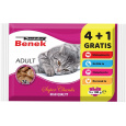 SUPER BENEK Adult - mokré krmivo pro kočky - 5 x 100g