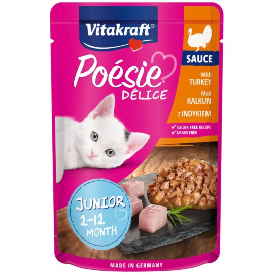 VITAKRAFT POESIE DELICE JUNIOR krůta - vlhké krmivo pro kočky - 85 g