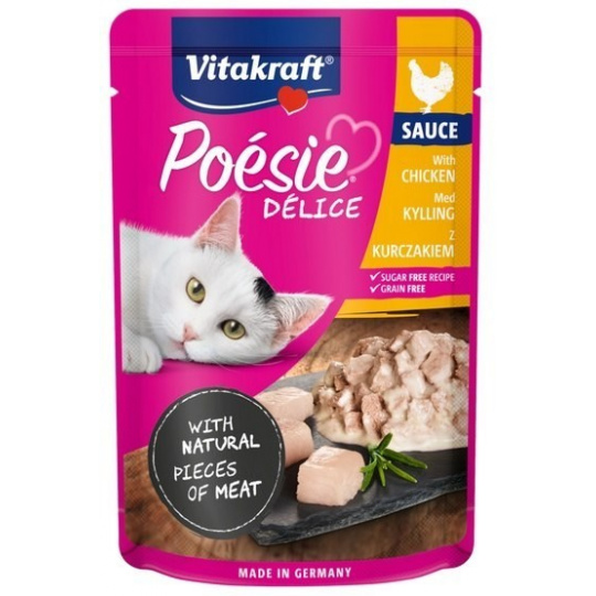 VITAKRAFT POESIE DELICE kuře - vlhké krmivo pro kočky - 85 g