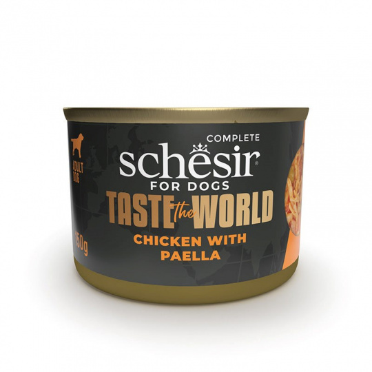 SCHESIR Taste the world Chicken paella - vlhké krmivo pro psy - 150g