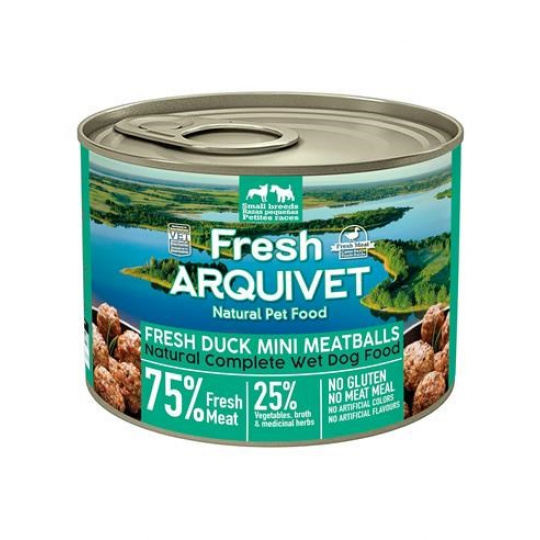 ARQUIVET Fresh Duck Mini Meatballs - mokré krmivo pro psy - 200g