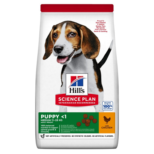 HILL'S Science plan canine puppy chicken dog - suché krmivo pro psy - 14 kg