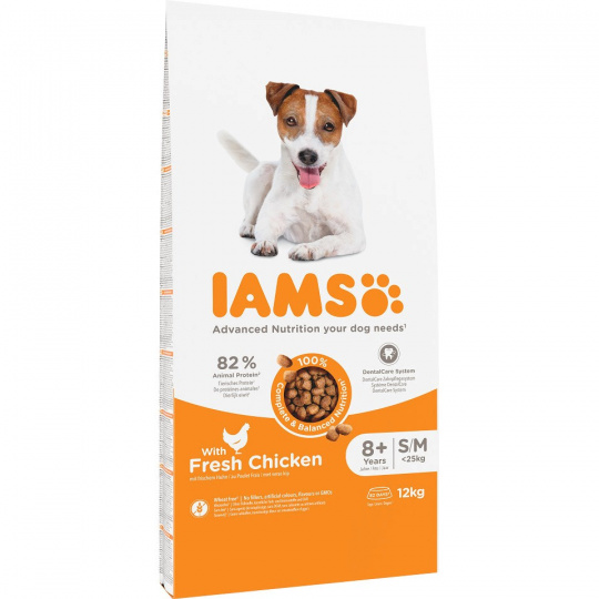 IAMS for Vitality Senior Small & Medium - suché krmivo pro psy - 12 kg