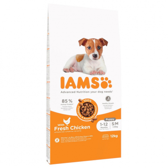 IAMS for Vitality Puppy & Junior Small & Medium - suché krmivo pro psy - 12 kg