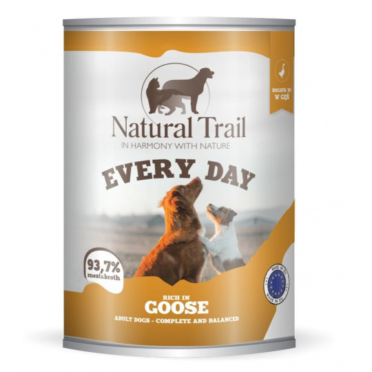 NATURAL TRAIL Every Day Rich in goose - vlhké krmivo pro psy - 800g