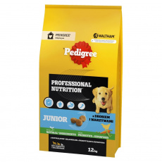 PEDIGREE Professional Nutrition Junior with poultry and vegetables, medium and large breeds  - suché krmivo pro psy - 12 kg