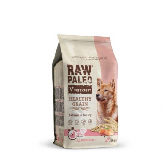 VET EXPERT Raw Paleo Healthy Grain Adult Losos a ječmen - suché krmivo pro psy - 2 kg