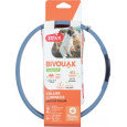 ZOLUX BIVOUAK LED Silikonový modrý - obojek pro psa - 30-60 cm