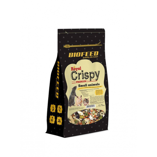 BIOFEED Royal Crispy Premium Small Animals - krmivo pro hlodavce - 750g