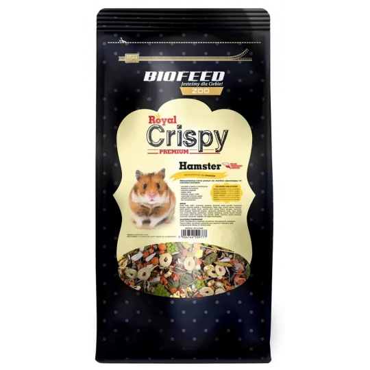 BIOFEED Royal Crispy Premium Hamster - krmivo pro křečky - 750g