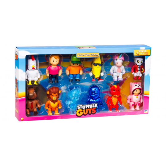 STUMBLE GUYS - MINI FIGURKI - ZESTAW DELUXE 12 SZT