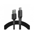 Green Cell KABGC20 USB kabel USB 2.0 1,2 m USB A Micro-USB B Černá