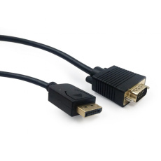 Gembird CCP-DPM-VGAM-6 adaptér k video kabelům 1,8 m VGA (D-Sub) DisplayPort Černá