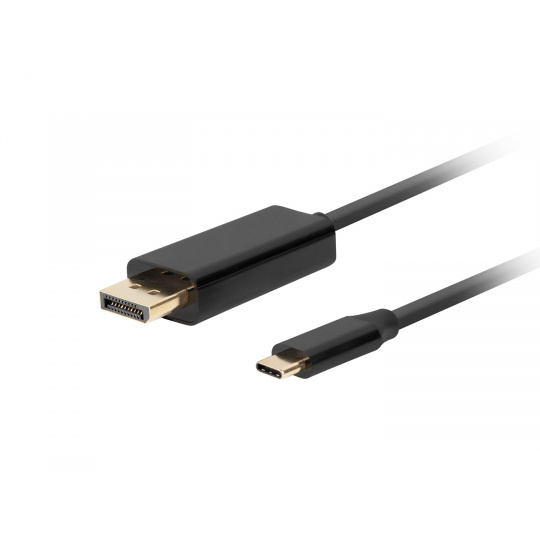 Lanberg CA-CMDP-10CU-0030-BK adaptér k video kabelům 3 m USB typu C DisplayPort Černá