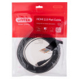 UNITEK HDMI CABLE 2.0 4K60HZ FLAT 5M C11063BK-5M - Kabel - Digital/Display/Video HDMI kabel 5 m HDMI Typ A (standardní) Černá