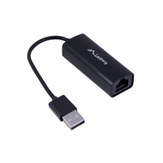 Lanberg NC-0100-01 kabelové rozhraní a přechodky USB-A RJ-45 Černá