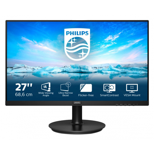 Philips V Line 271V8LA/00 LED display 68,6 cm (27") 1920 x 1080 px Full HD Černá