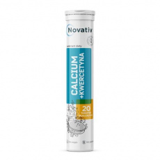 Novativ Calcium + Quercetin 20 šumivých tablet