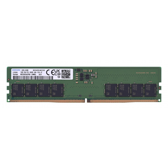 Integral 16GB PC RAM MODULE DDR5 5600MHZ PC5-44800 UNBUFFERED NON-ECC 1.1V 2GX8 CL46 EQV. TO M323R2GA3PB0-CWM FOR SAMSUNG paměťový modul 1 x 16 GB