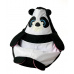 Sako taška pouffe Panda černobílá L 105 x 80 cm