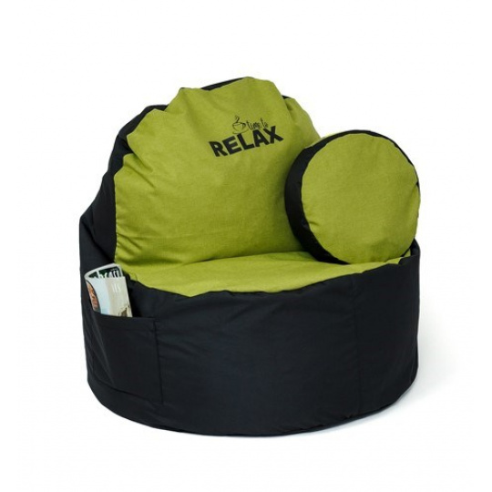 Sako bag pouffe Coffee black-olive XXL 120 x 80 cm