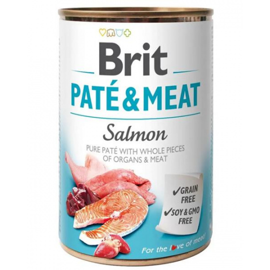 Brit Paté & Meat Salmon 6 x 400 g konzerva