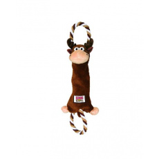 Hračka Kong Dog Knots Preťahovadlo Sob, pískacie, polyester, M/L