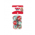 Hračka Kong Dog Holiday Airdog Lopta s pískatkom tenis, guma vulkanizovaná, bal. 6 kusov, S