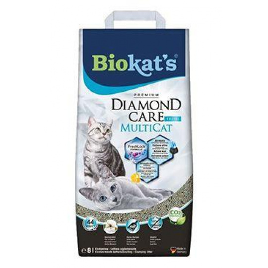 Podestýlka Biokat's Diamond Care Multicat Fresh 8l