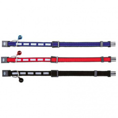 Obojek pro kočku reflexní, sametový 22-36 cm