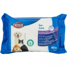 Ear Care, nawilżane chusteczki do uszu z Aloe Vera, 40 szt.