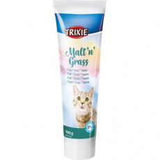 Malt'n'Grass pasta anti-hairball, se sladem,trávou,taurinem 100g