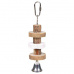 Natural Living-dřevěná kolečka, lávový kámen pro ptáky 16cm