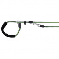 FUSION kulaté vodítko Retrívrs gum.rukojetí M-XL 1,90m/13mm, černo-zelený