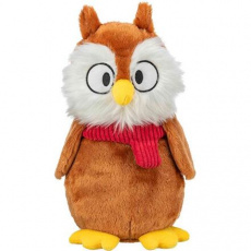Xmas Owl - świąteczna sowa, pluszowa zabawka dla psów, 33 cm