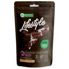 Pamlsok Natures P Lifestyle dog rawhide foaming sticks with beef 75 g