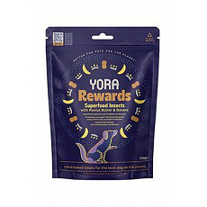 YORA Dog poch. z hmyzu Rewards arašídy a banán 100g