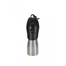 Fľaša na vodu nerezová pre psa, čierna KONG H2O (740ml/25oz) Stainless Steel Bottle Black