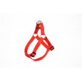 Postroj DUVO+ nylon červený 50-65 cm/ 20 mm