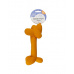 Hračka DUVO+ latexový balón jazvečík, pískajúci, oranžový 18x5,5x8 cm
